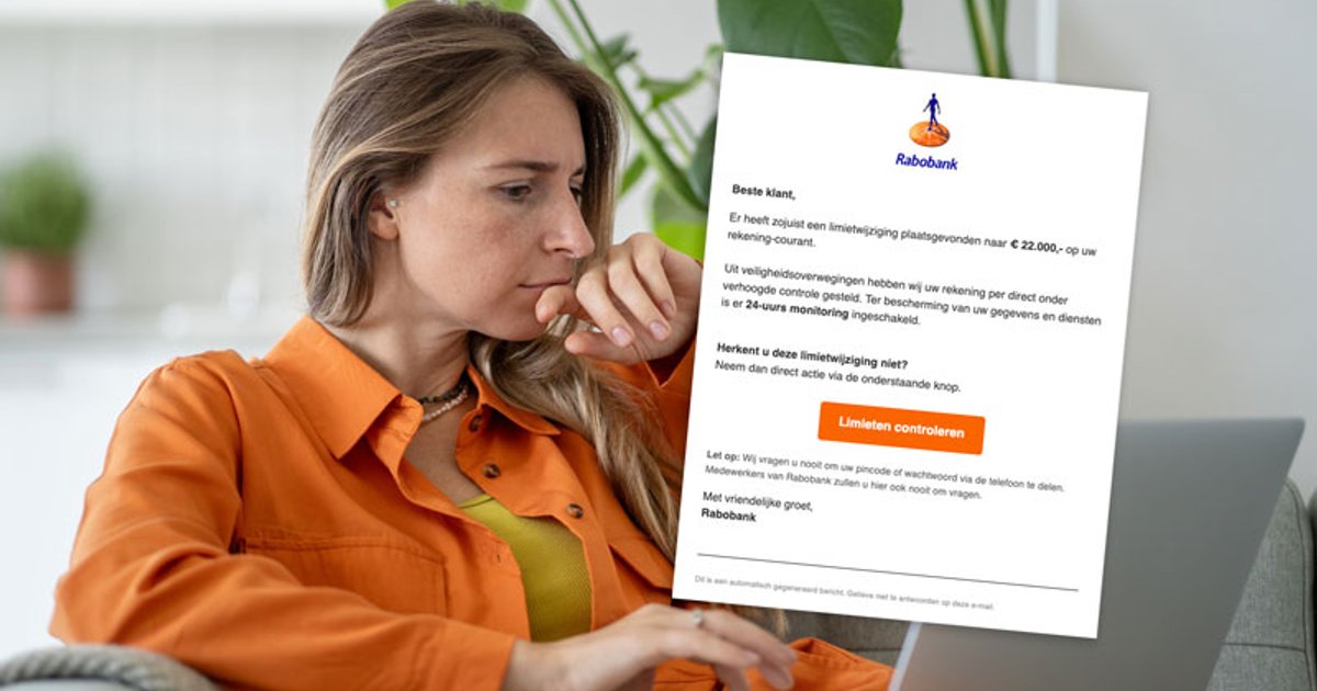 Ben jij klant bij Rabobank? Pas dan op voor deze nepmail over een ...