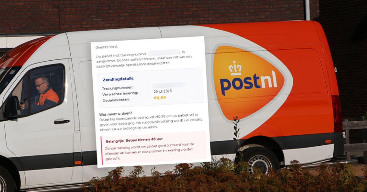 Postnl Error Website Phishingmail in omloop: ‘Betaal €0,99 douanekosten om jouw PostNL ...