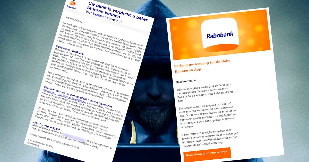 Pas op voor valse e-mails uit naam van de Rabobank | Opgelicht?!