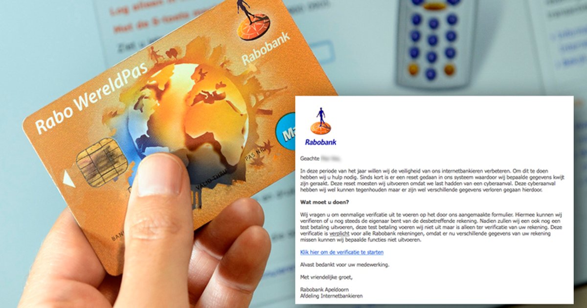 Pas op voor gepersonaliseerde phishingmail Rabobank | Opgelicht?!