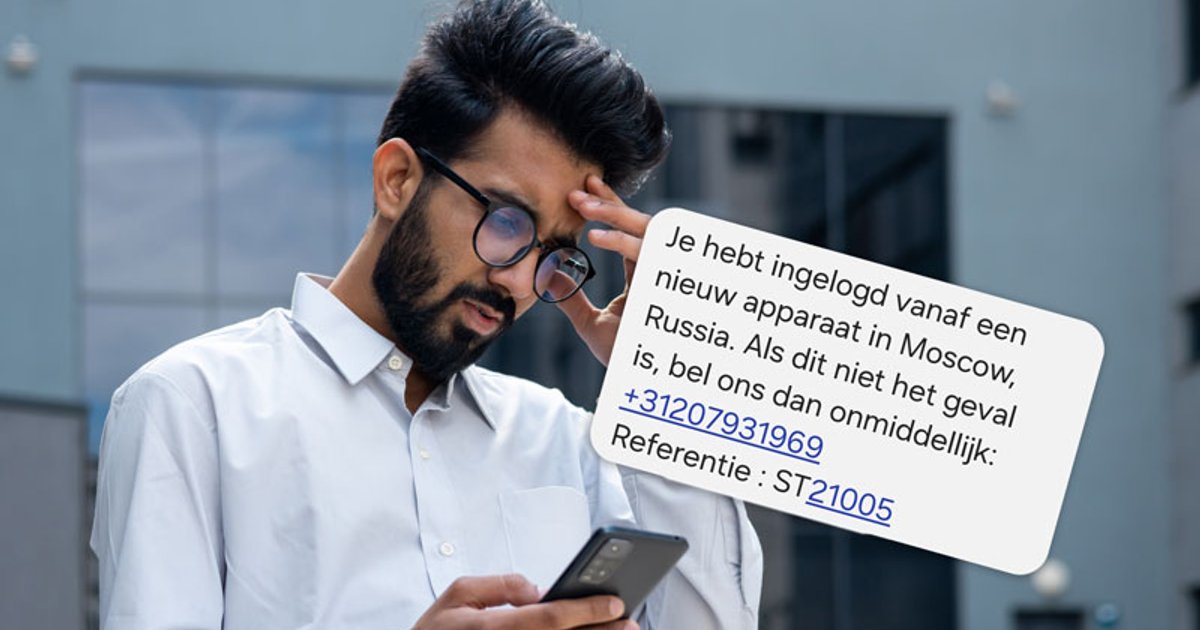 Bel niet naar het nummer in deze valse Bitvavo-sms: ‘Je bent ingelogd ...