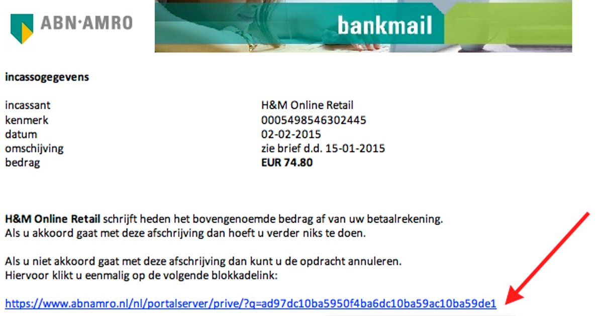 Valse mail ABN AMRO: 'afschrijving H&M' | Opgelicht?!