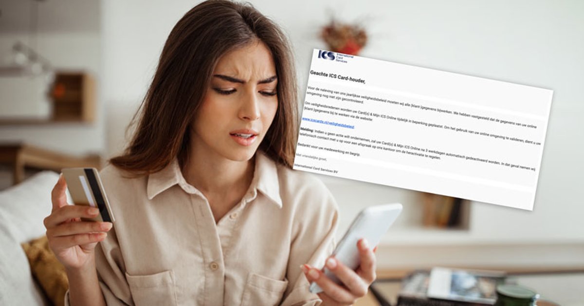Wees gewaarschuwd voor ICS-mail over bijwerken van je (klant)gegevens ...