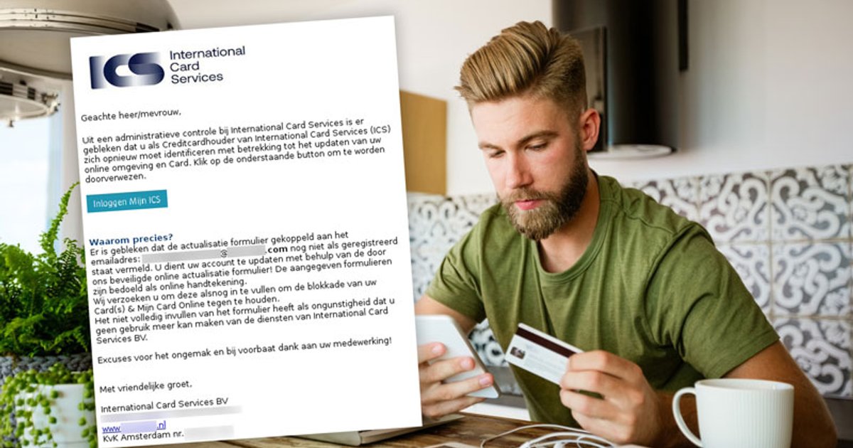 Frauduleuze mail namens ICS over opnieuw identificeren | Opgelicht?!