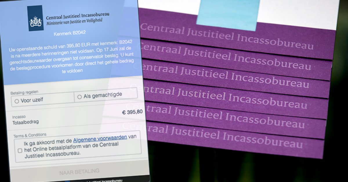Spookfactuur van 'CJIB' met kenmerk B2042 moet je niet betalen ...