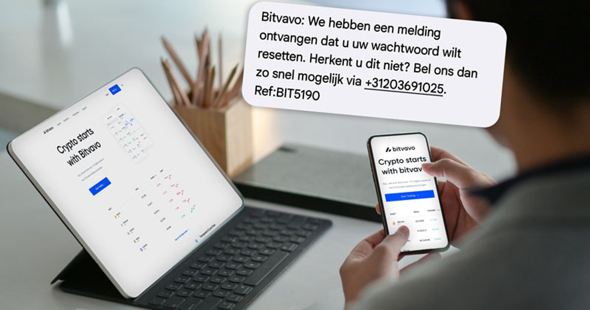Bel niet naar het +31-nummer in deze valse Bitvavo-sms over het ...