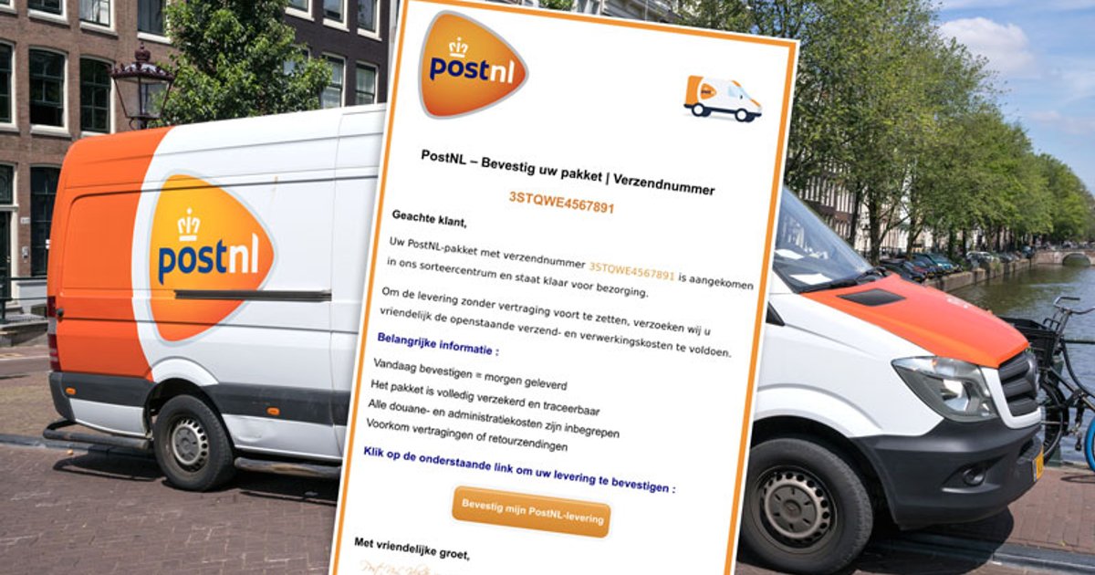 Postnl Error Website Frauduleuze PostNL-mail in omloop over openstaande verzend- en ...